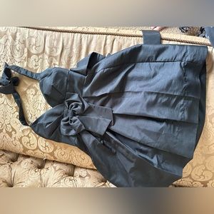 Black halter style dress